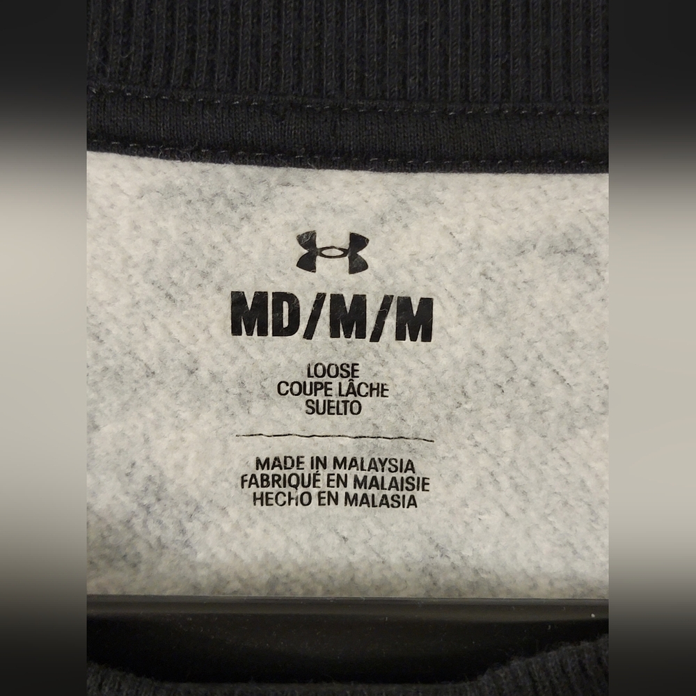Under Armour Short Body Old Camo Design Sweatshirt Size M - Picture 2 of 7